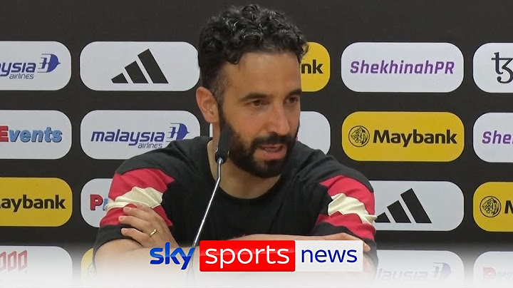 Ruben Amorim admits Man Utd 'need the boos' after defeat to ASEAN All-Stars
