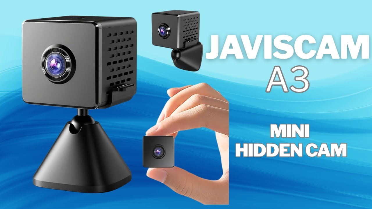 Javiscam A3 Mini Hidden Camera | Small Size, Big Eyes! Ultra HD, Night Vision & 1-Minute WiFi Setup
