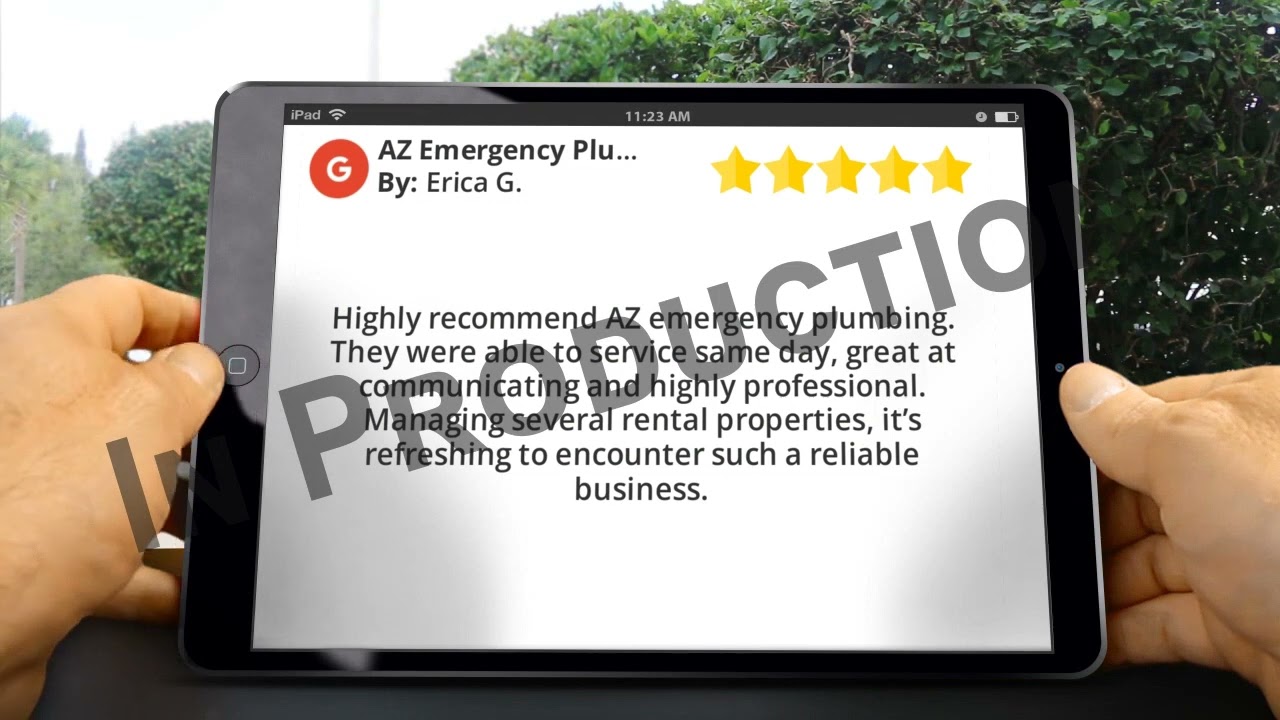 AZ Emergency Plumbing LLC San Tan Valley Incredible 5 Star Review by Erica Gretch