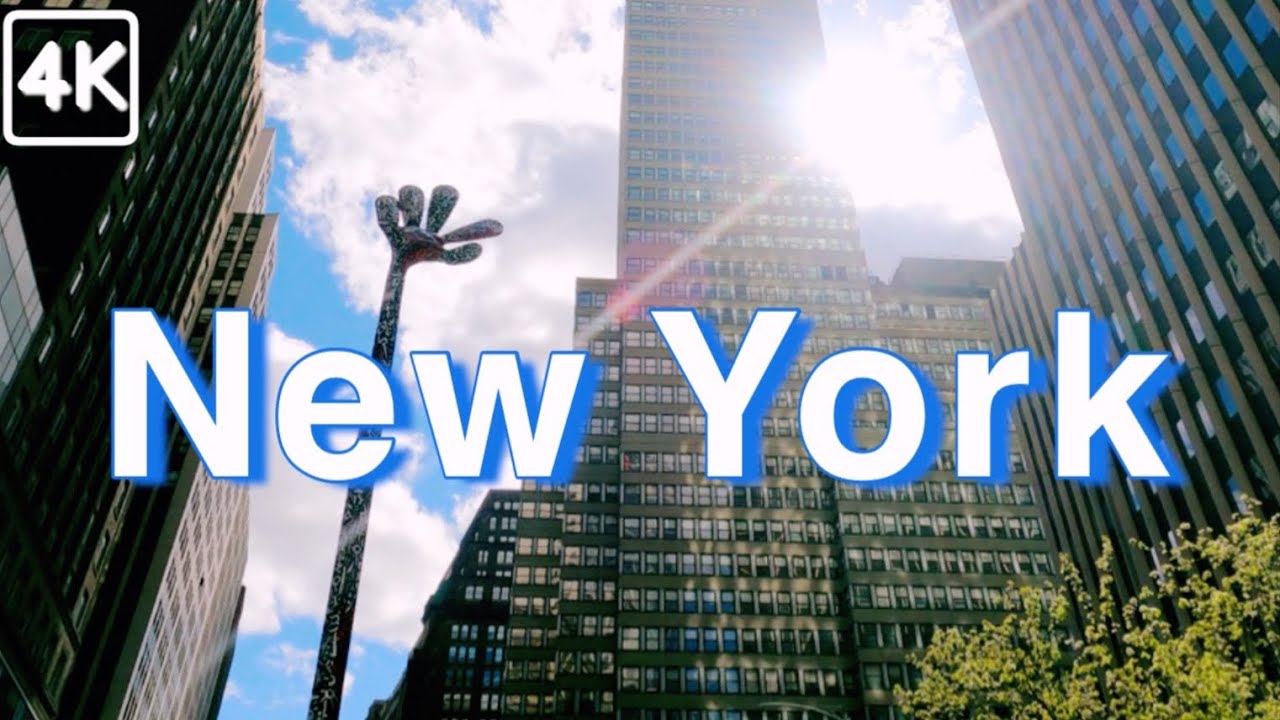 NYC Art Walk: здесь Санти Флорес в Broadway Garment District 4K Ultra HD