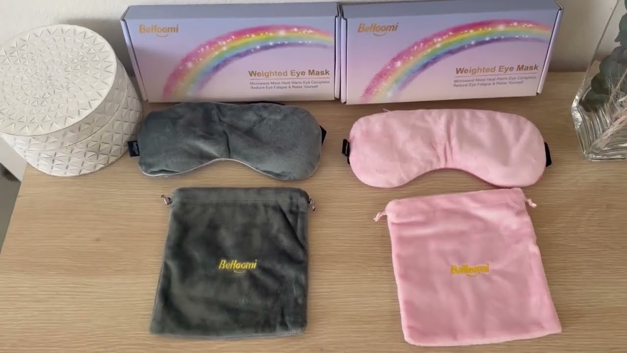 BeHoomi Heated Eye Mask Warm Compress for Eyes, Soothing Weighted Eye Mask Review
