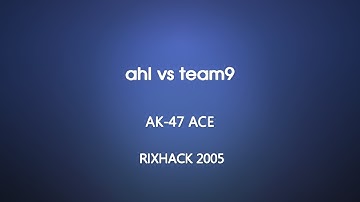 Rixhack 2005 - ahl vs team9