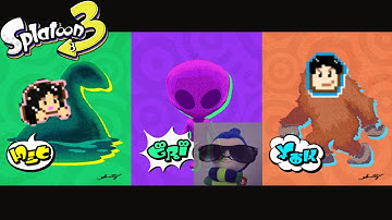 Splatoon 3 Choosing a Splatfest Team - Nessie, Aliens, Bigfoot