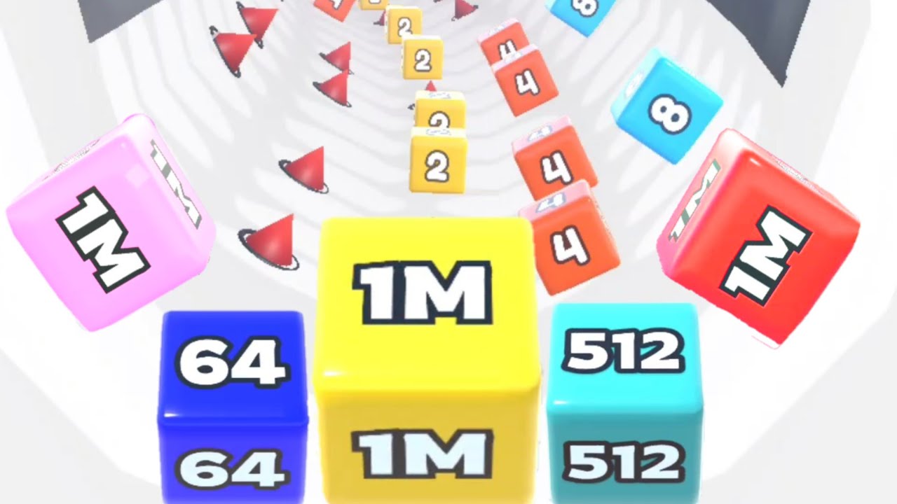 jelly cube run 2048 : Puzzle Game, Cube Runner - YouTube