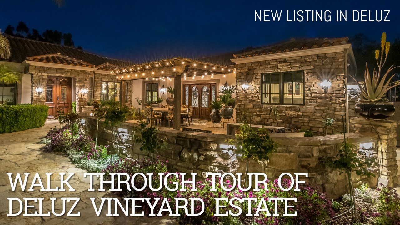Walk Through Tour of New DeLuz Property for Sale Vineyard Estate on 9