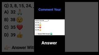Missing Number 🔥 #shortsviral #reasoning