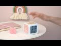 Reloj despertador digital cubo personalizado