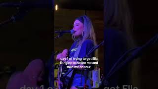 my dream is to open for someone like @ellalangleymusic #ellalangley #gameday #lovinglifeagain