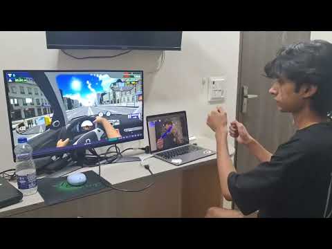 FUN PROJECT !! Control racing games with a virtual steering  #opencv #opencvpython  #mediapipe