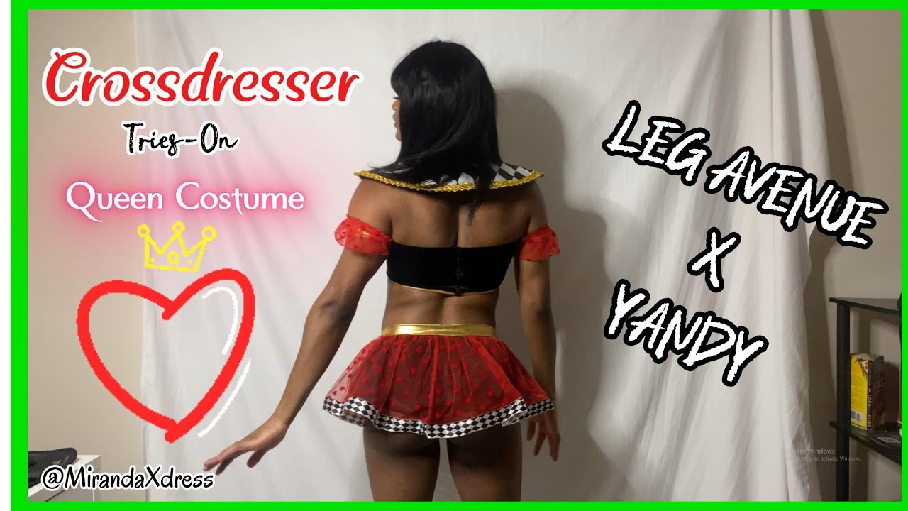 Crossdresser Trys On Yandy Costume