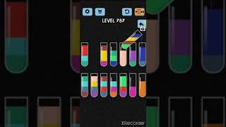 solve and solution water color sort game level 787