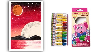 Vẽ Tranh Phong Cảnh Bầu Trời Đêm Galaxy Từng Bước Đẹp | how to draw simple scenery beautiful galaxy