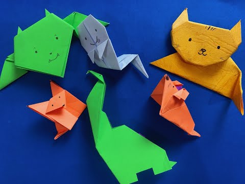 Video Cách gấp con vật bằng giấy - Origami cáo, mèo, khủng... - youtube
