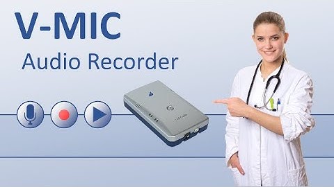 V-Mic Audio Recorder - SD card storage and automatic upload