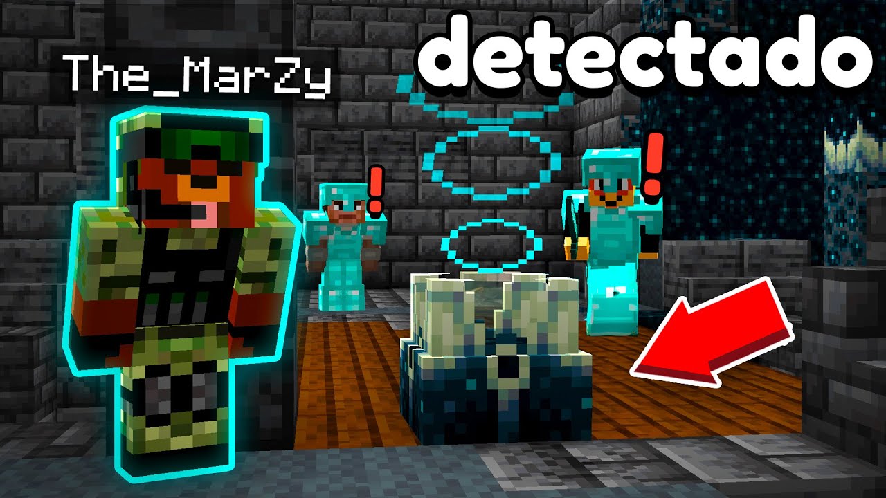 No PODÍA HACER RUIDO en el RAIDEO una BASE SECRETA en Minecraft
