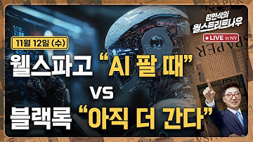 [김현석의 월스트리트나우-11월12일] 웰스파고 "AI 팔 때" vs 블랙록 "아직 더 간다"