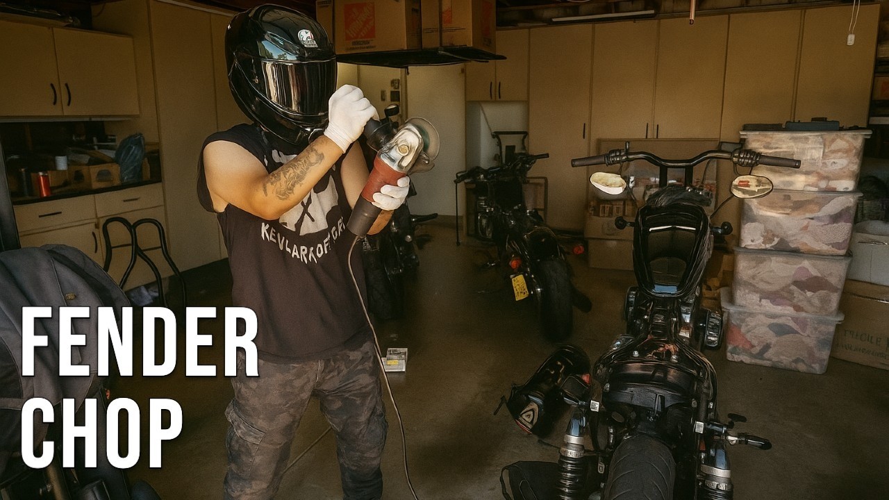 Преображаю свой Sportster 48: обрезаю заднее крыло, меняю поворотники и номерной знак