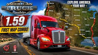ATS 1.59 First Map Combo | Full American Map Experience | ATS 1.59 Ultimate First Map Combo
