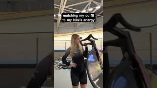 bike outfit every single time 🖤🚴#velodrome #cycling #trackcycling #training