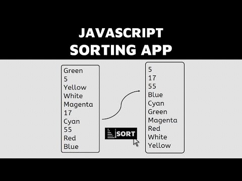 JavaScript Sorting App | Sort Text of Input Text Area using Array