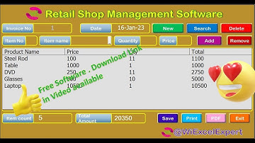 Retail Shop Management System in Excel VBA