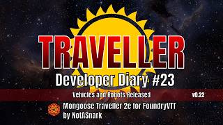 MgT2e Dev Diary #23 - Robots and Vehicles