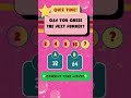 Do You Know the Answer? 🤔 2, 4, 8, 16, ? | Number Pattern Quiz #shorts
