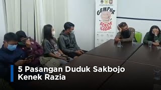 5 Pasangan Duduk Sakbojo Kenek Razia