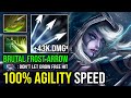 100 full agility speed unlimited frost arrow 736 innate skill precision aura drow ranger dota 2