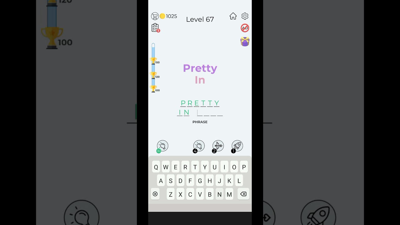 Dingbats Word Quiz Level 67 | Dingbats Level 67 [pretty in]