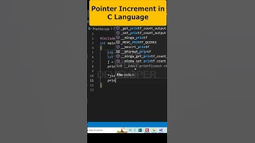 Pointer Increment In C Part 168 | C Programming #youtubeshorts #ytshorts