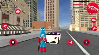 Spider Captain American Stickman Rope Hero game part #1 - Android Gameplay screenshot 1