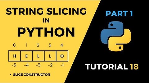 Tutorial#18 String Slicing in python using slice constructor #python #pythonprogramming #python3