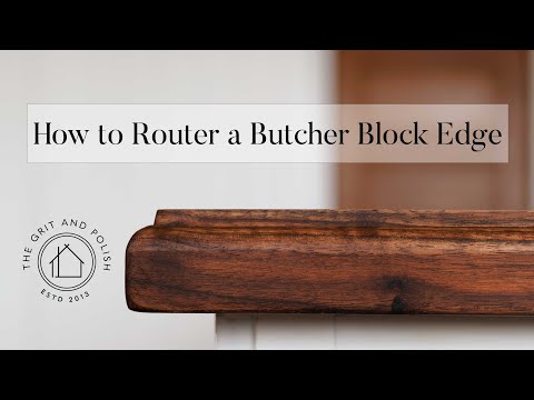 How To Router A Butcher Block Countertop