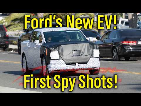 First SPY SHOTS of Ford's $30k EV Truck!!!