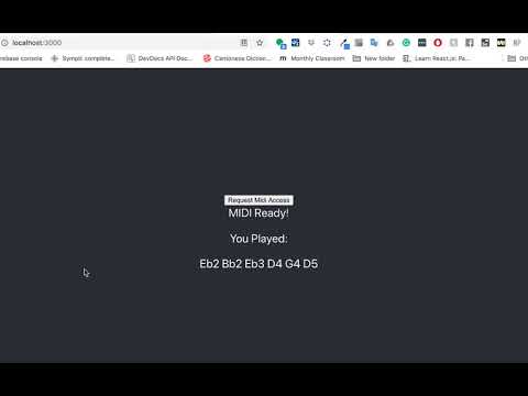 Using MIDI Keyboard to Play in Browser with React.js and Some Other Fluff