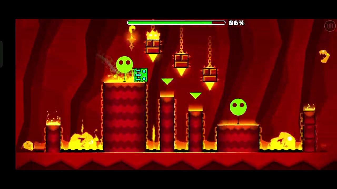 geometry dash meltdown juego completo en 6 min - YouTube