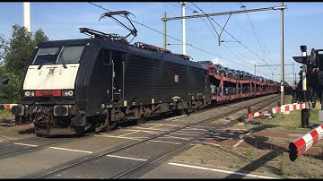 189 092-0 DB Cargo With Auto Train at Blerick the Netherlands, July 18-2024 👍👍👍👍👍🚂🚗😎🎥Railfan video!
