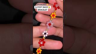 the cutest crystal daisy🌼 bracelet hack that actually genius #diy #lifehacks