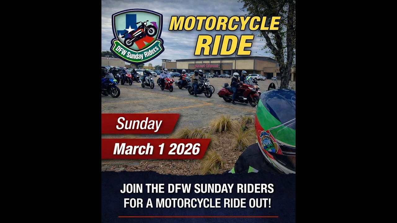 DFW Sunday Riders, March 1, 2026