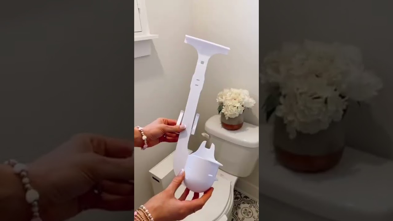 Bathroom hacks💥Rainfall LED Shower-Head💥Invisibrush Hidden Toilet Brush