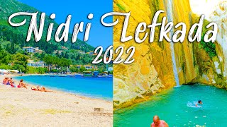 Nidri Lefkada, Greece || explore Nidri! walking around visiting the waterfall of Nidri, Greece 2022