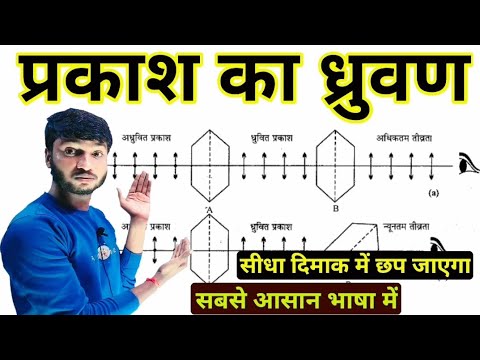 प्रकाश का ध्रुवण । अध्रुवित और ध्रुवित प्रकाश । polarisation of light class 12 । prakash ka dhruvan