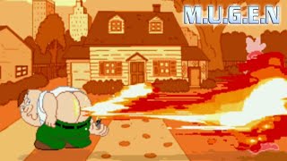 Peter Griffin Fart All Super Moves Overview - Cartoon Fighters MUGEN