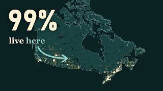 Why almost nobody lives in 90% of Canada