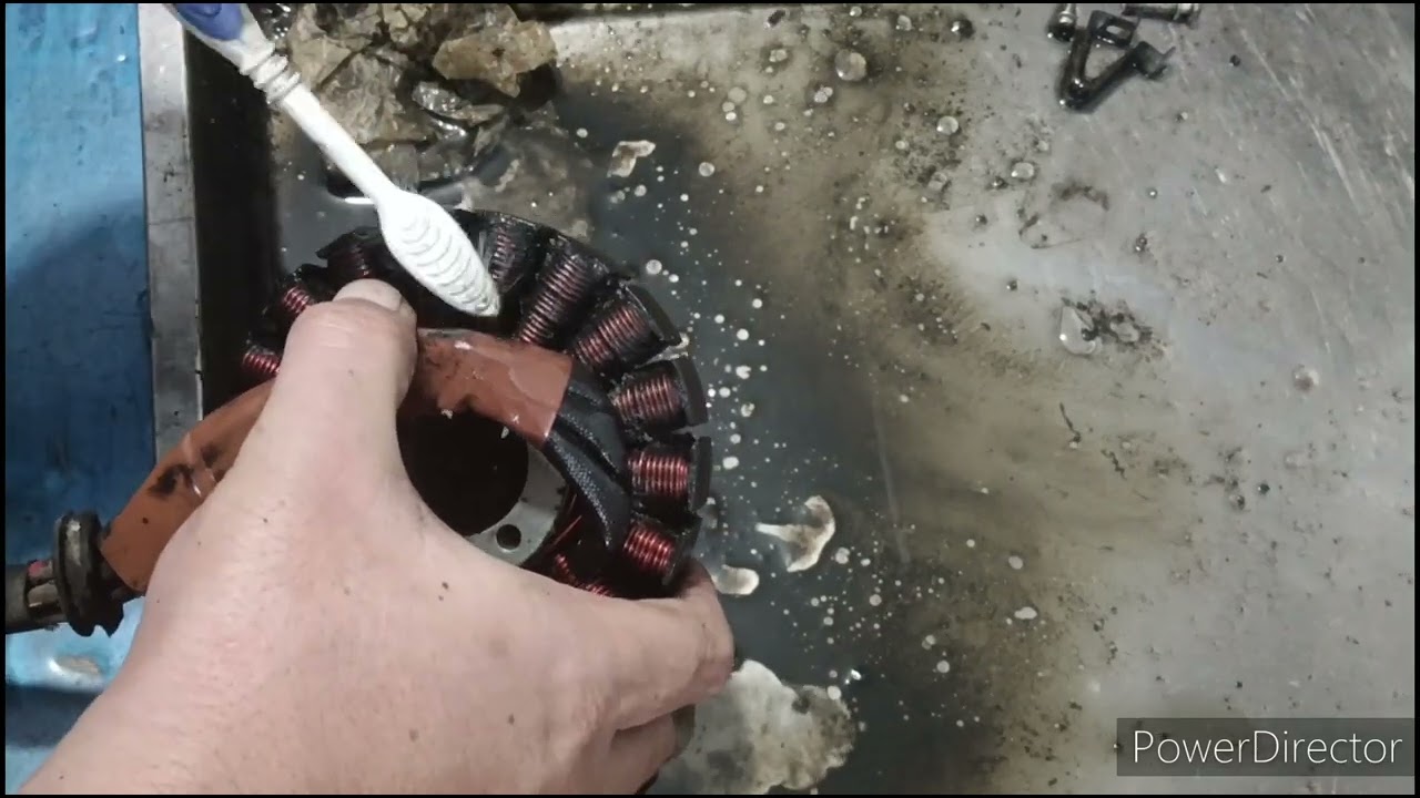 HONDA CLICK STATOR CLEANING