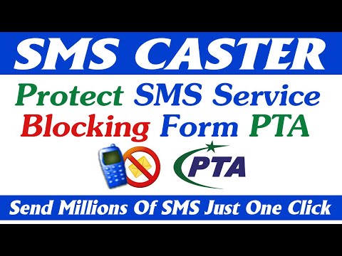 SMS Caster Settings Follow PTA polices Don't block SMS Service