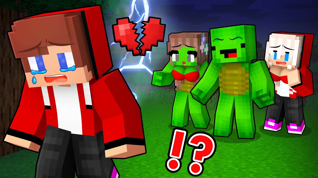 Why Did JJ Leave Mikey And Girls? SAD LOVE STORY in Minecraft - Maizen