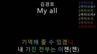 김경호 - My All (음정체크)