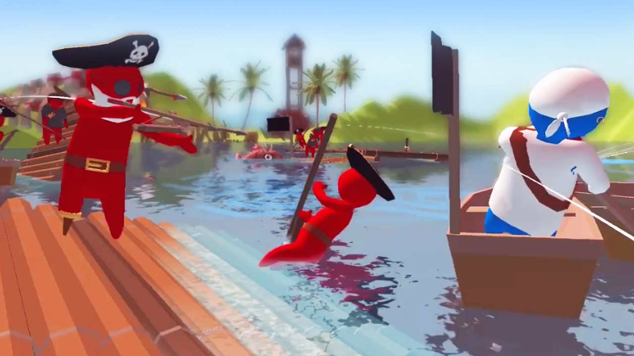 MOBILE TABS GAME ON RAFTS! - Stupid Raft Battle Simulator | Pungence